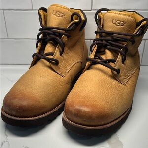 UGG Men's Tan Leather Boots